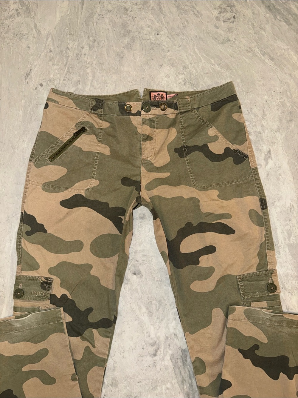 Juicy Couture Vintage Camo Cargo Pants